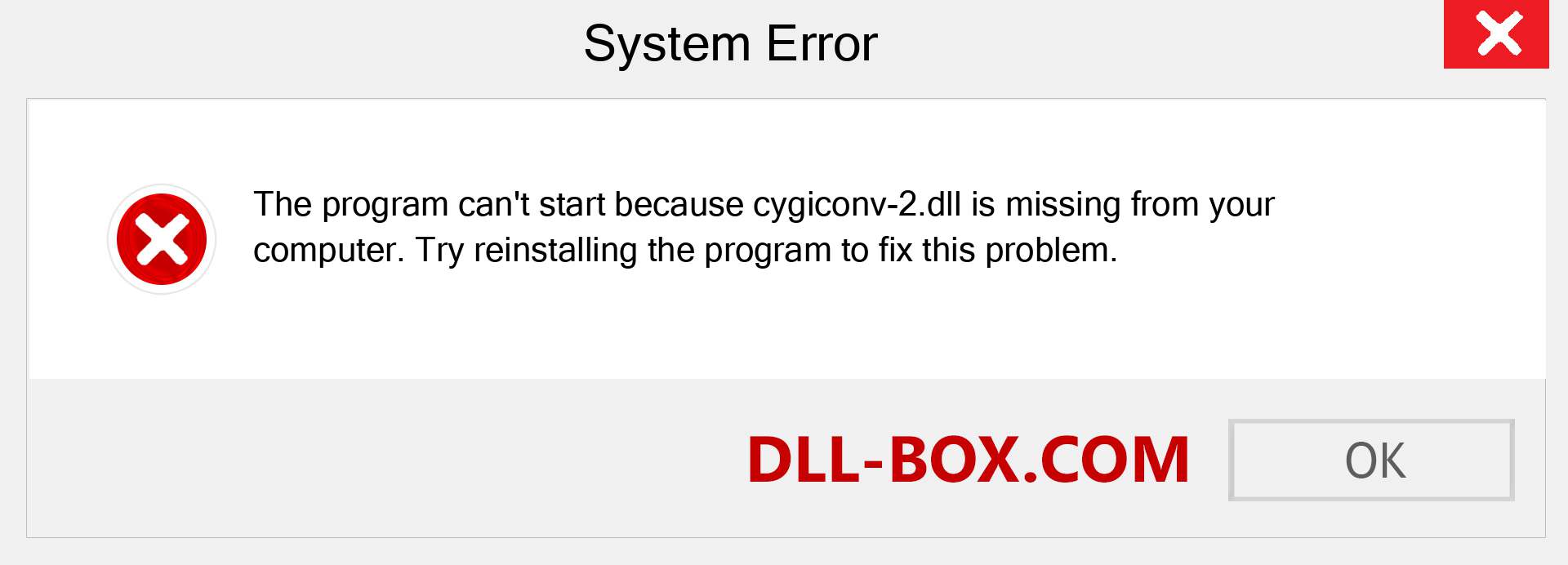  cygiconv-2.dll file is missing?. Download for Windows 7, 8, 10 - Fix  cygiconv-2 dll Missing Error on Windows, photos, images